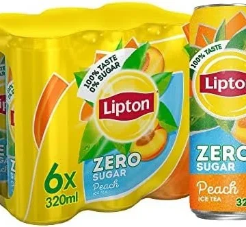 Lipton Zero Sugar, Peach Iced Tea, 320Mlx6